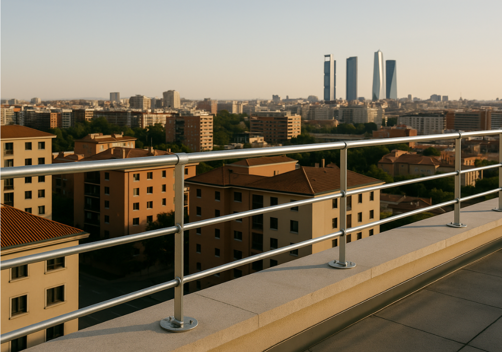 protección perimetral en altura