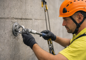 revisión de anclajes en fachadas