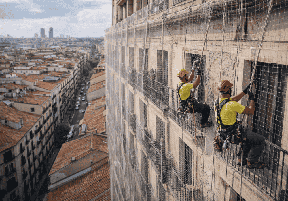 mallas de seguridad para edificios