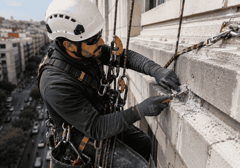 Trabajos en edificios sin andamio (1)
