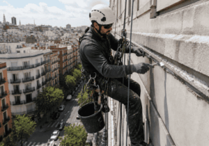 Trabajos en edificios sin andamio