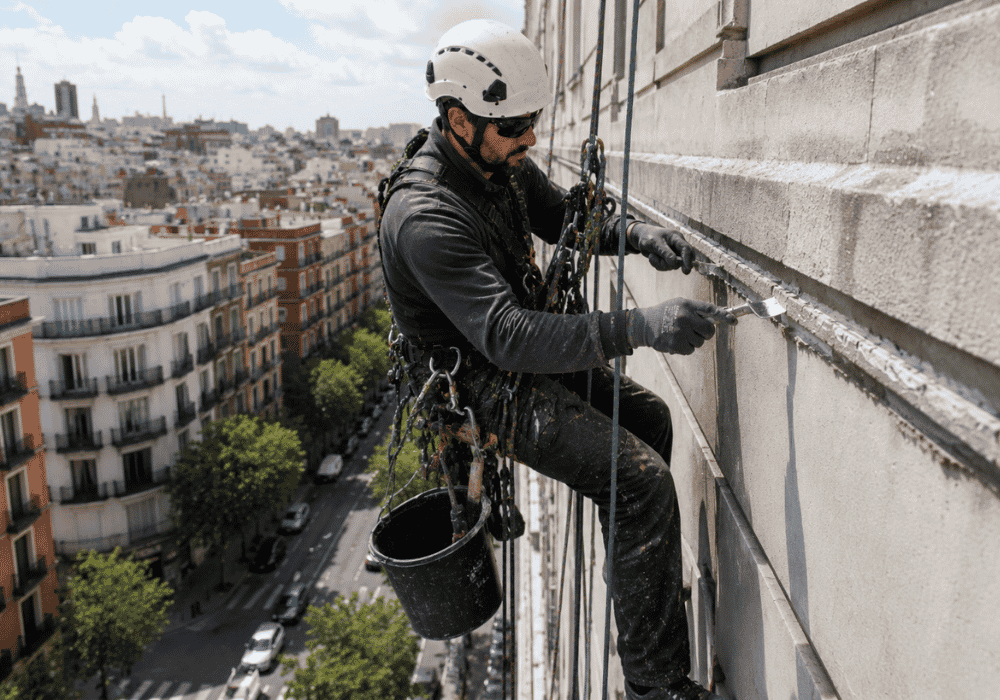 Trabajos en edificios sin andamio