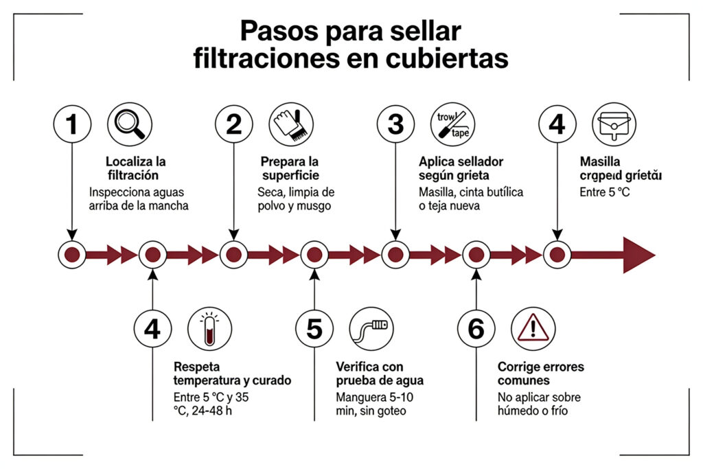 sellar filtraciones cubiertas