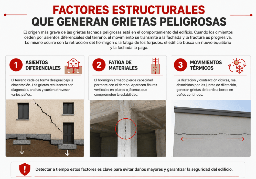 Grietas fachada peligrosas qué son y cómo detectarlas