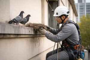 eliminar nidos de palomas